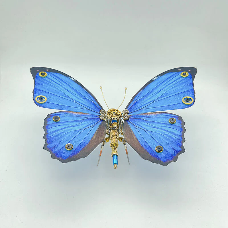 Steampunk Butterfly Morphidae 3D metal puzzle model kit for adult and kids - Image 3