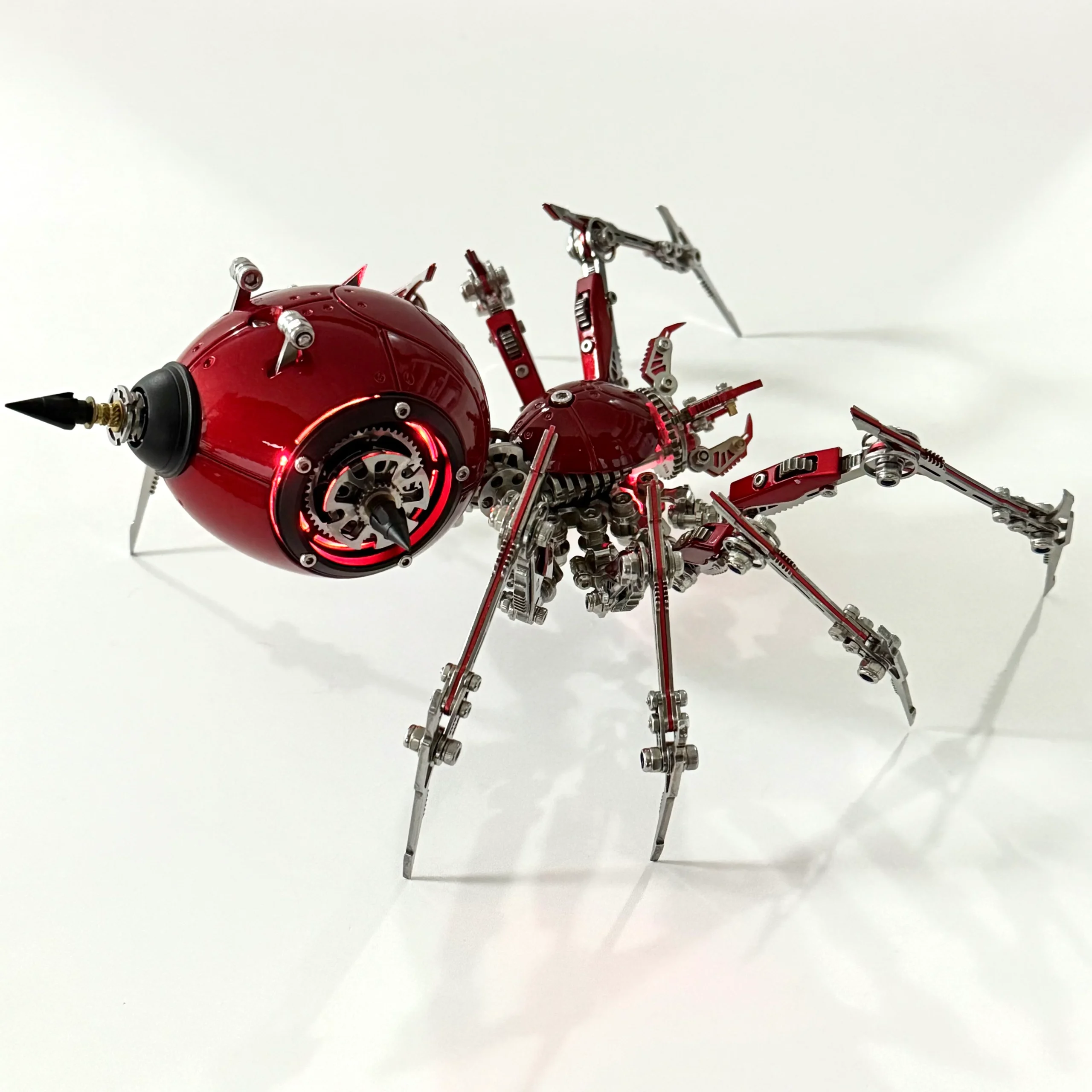 Steampunk 3D Metal Mechanical Red Spider Model Kit DIY Build for Adults - Image 9