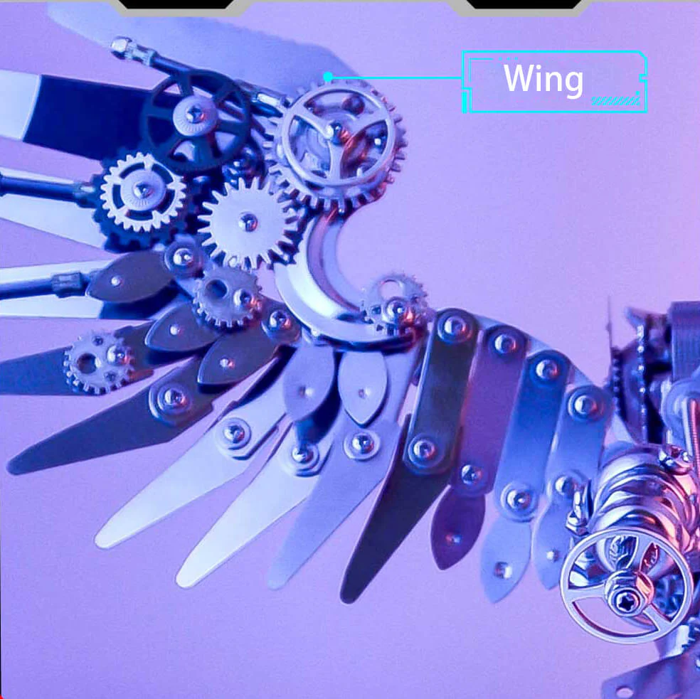 Owl Steampunk 3D Metal Puzzle Kit Animal Series for Adults - Image 15