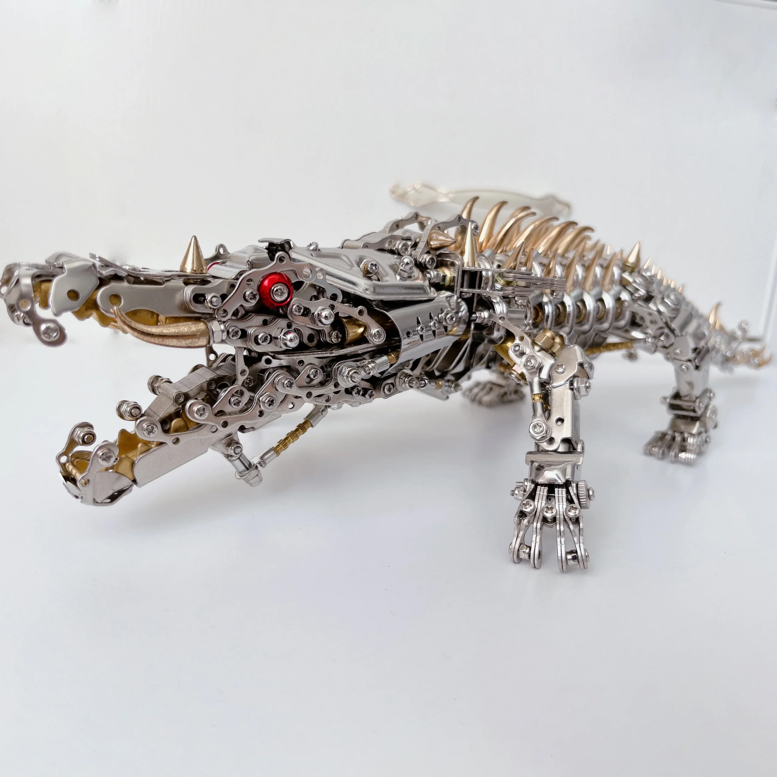 3D Crocodile Metal Puzzle 1500PCS Model Kit for Adults - Image 3