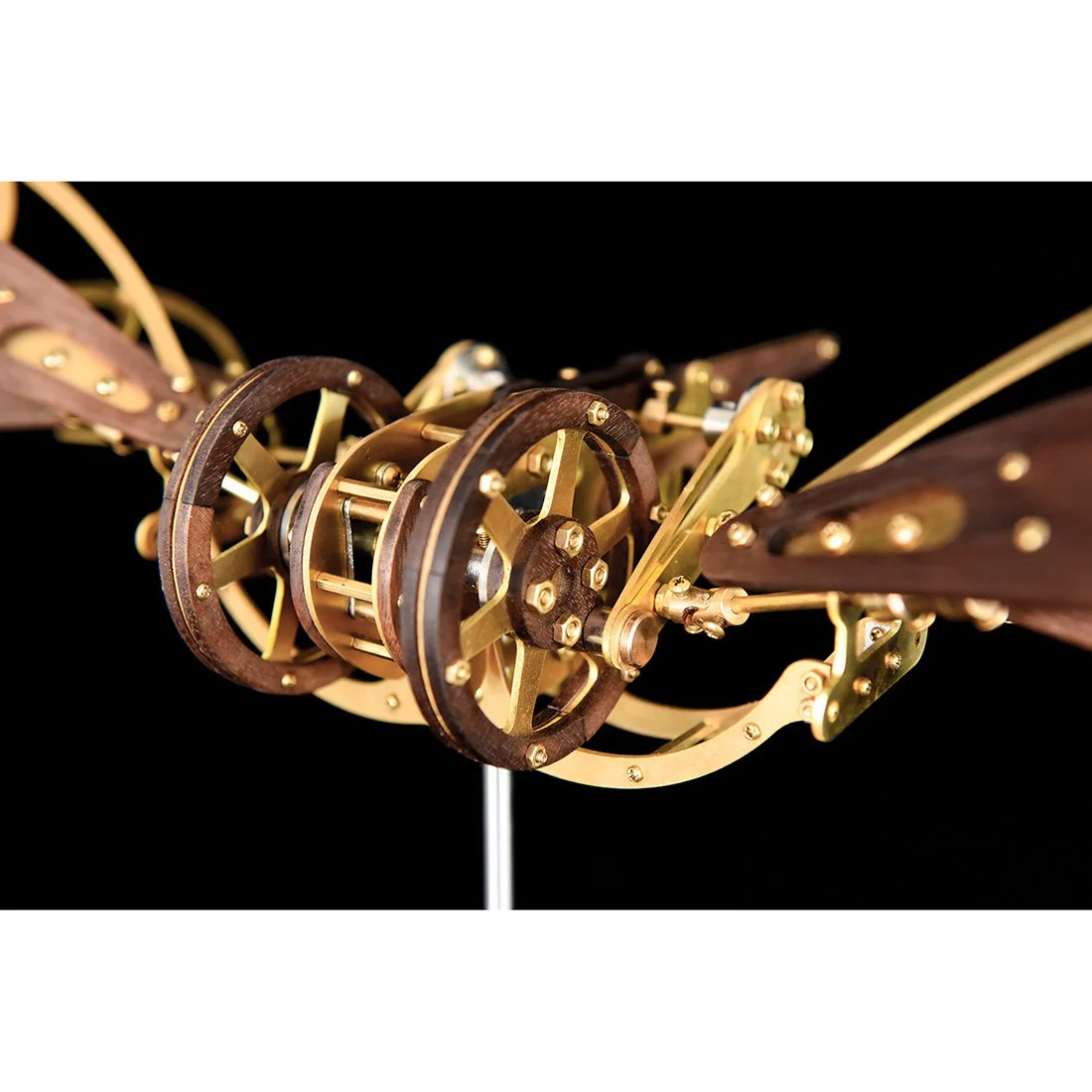 Collectable Dynamic Mechanical Mystery Dragonfly DIY Metal Wooden 3D Aircraft Puzzle Model - Image 12
