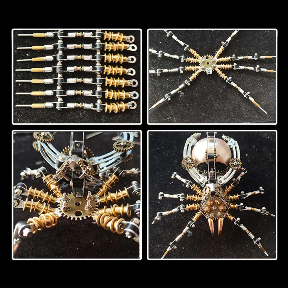 Steampunk 512pcs Metal Spider Desk Lamp Model DIY Assemble Kits - Image 2