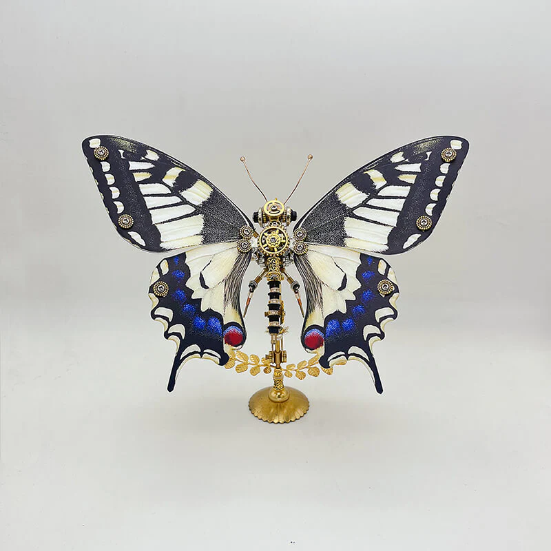 Steampunk butterfly (Papilio machaon) 3D metal puzzle model kit - Image 7