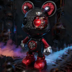 Cyberpunk Mecha Bear 3D Metal Assembly Model Kit