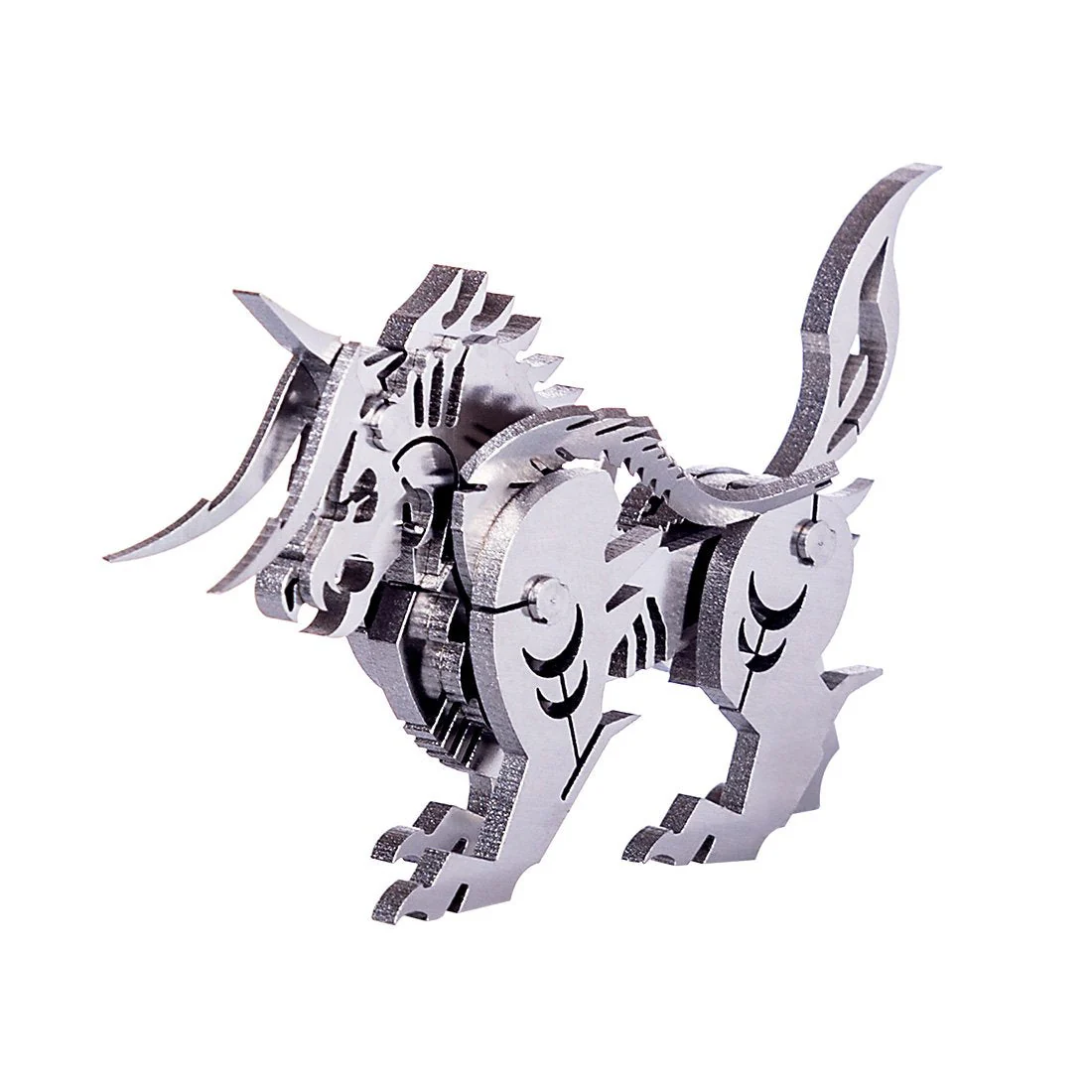 3D DIY Metal Puzzle Assembly Jigsaw Crafts Model Kit - Goat Beast/Unicorn - Image 7