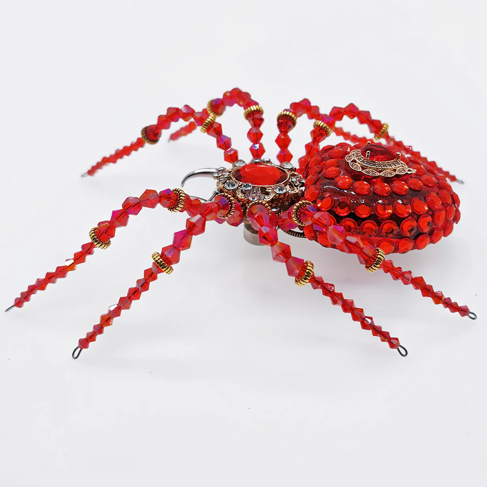 Steampunk Mechanical Crystal Spider 3D Metal Model Building Kit with Music Box - Image 7