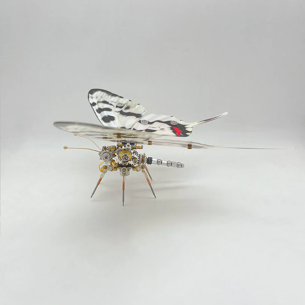 Steampunk butterfly Graphium agamemnon 3D metal puzzle model kit for adults and kids - Image 3