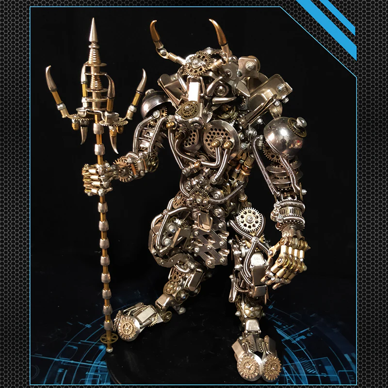 3D Minotaur Metal Puzzle Bull Head Model Mythical Creature for Adults - Image 11