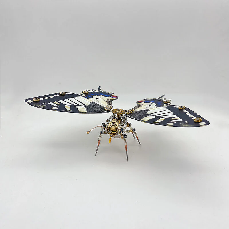 Steampunk butterfly (Papilio machaon) 3D metal puzzle model kit - Image 6