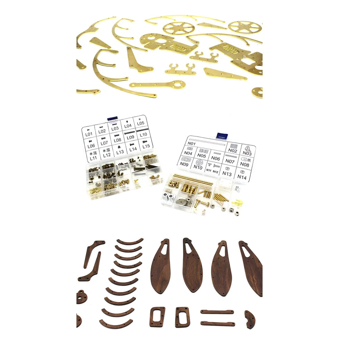 Collectable Dynamic Mechanical Mystery Dragonfly DIY Metal Wooden 3D Aircraft Puzzle Model - Image 3