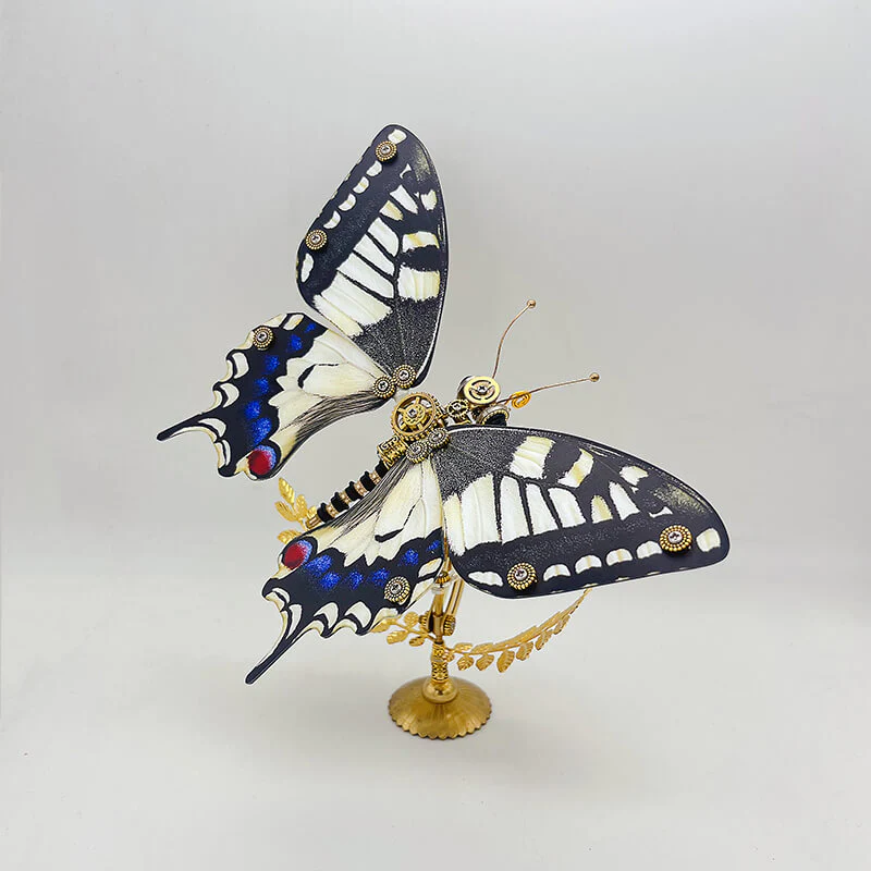 Steampunk butterfly (Papilio machaon) 3D metal puzzle model kit - Image 8