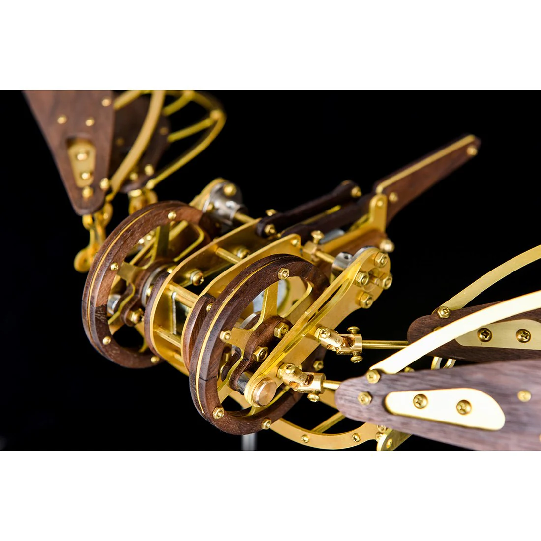 Collectable Dynamic Mechanical Mystery Dragonfly DIY Metal Wooden 3D Aircraft Puzzle Model - Image 15