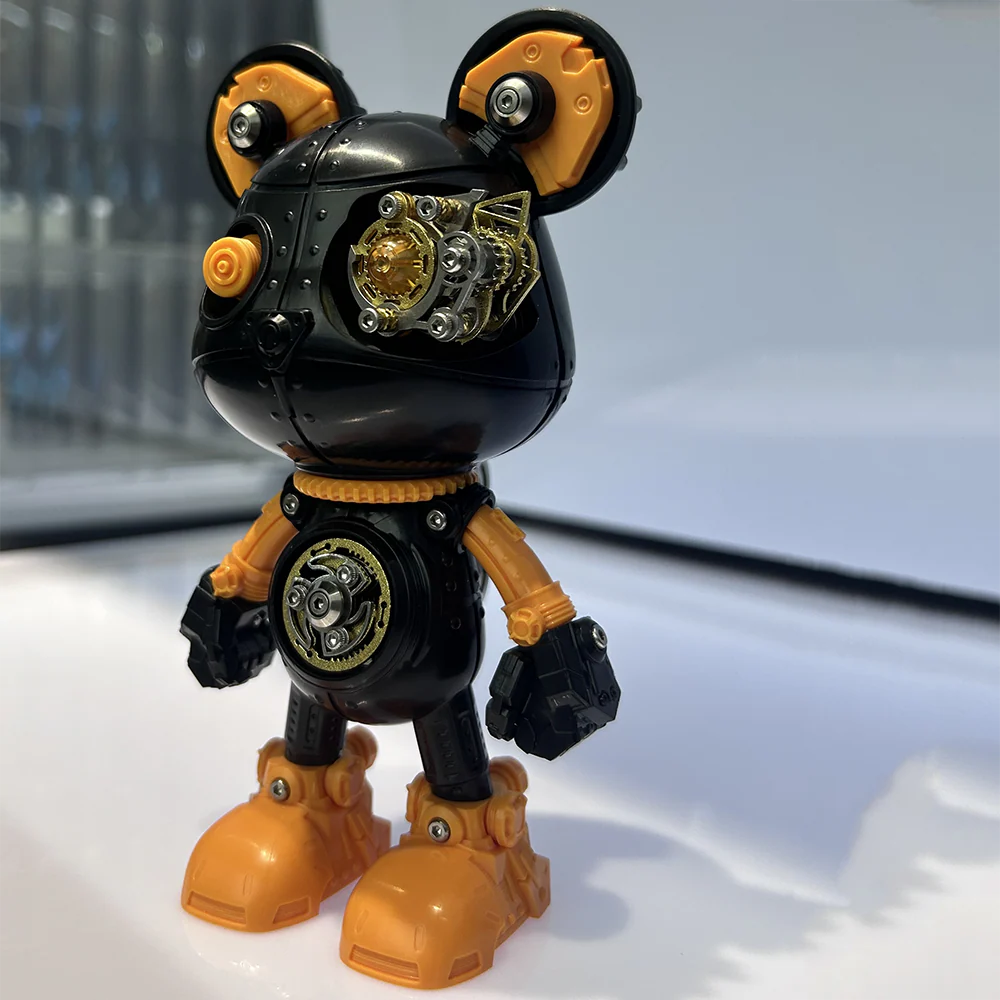 Cyberpunk Mecha Bear 3D Metal Assembly Model Kit - Image 11