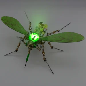 Steampunk 3D Metal Mechanical Bio-Mosquito Model Building