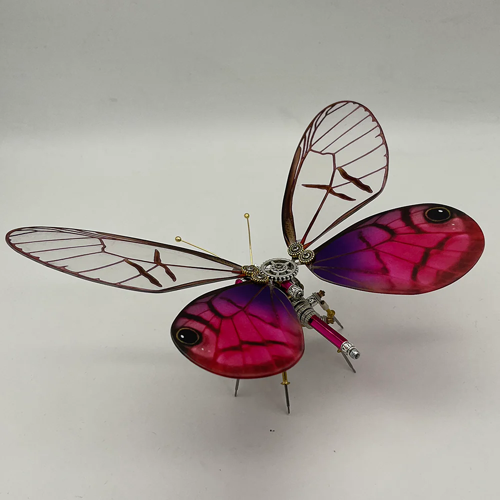 Steampunk butterfly Cithaerias pireta 200PCS metal puzzle model kit - Image 6