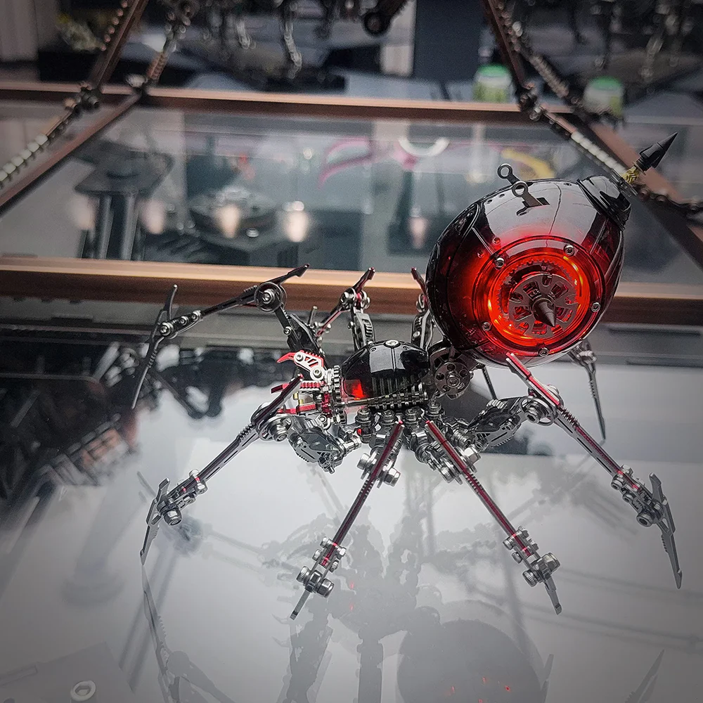 Metal Mechanical Black Battle Spider 3D Puzzle Model Kit for Adults - Image 15