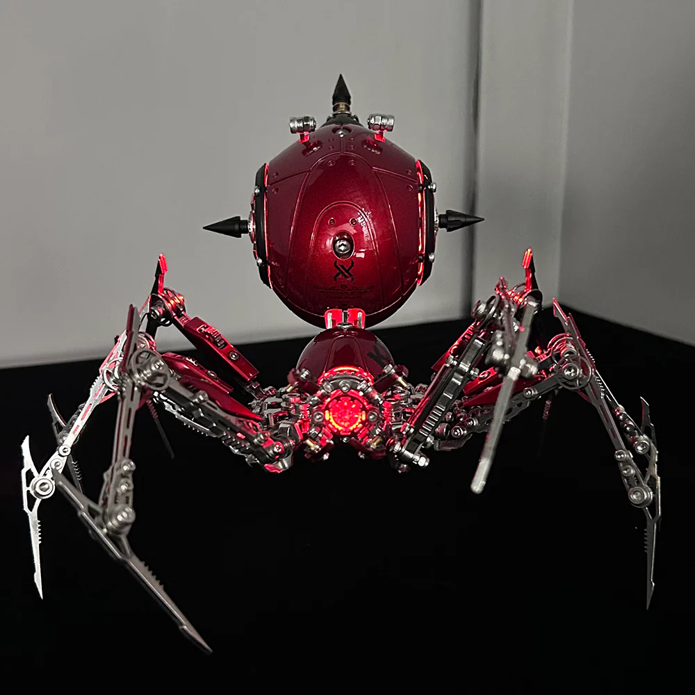 Steampunk 3D Metal Mechanical Red Spider Model Kit DIY Build for Adults - Image 21