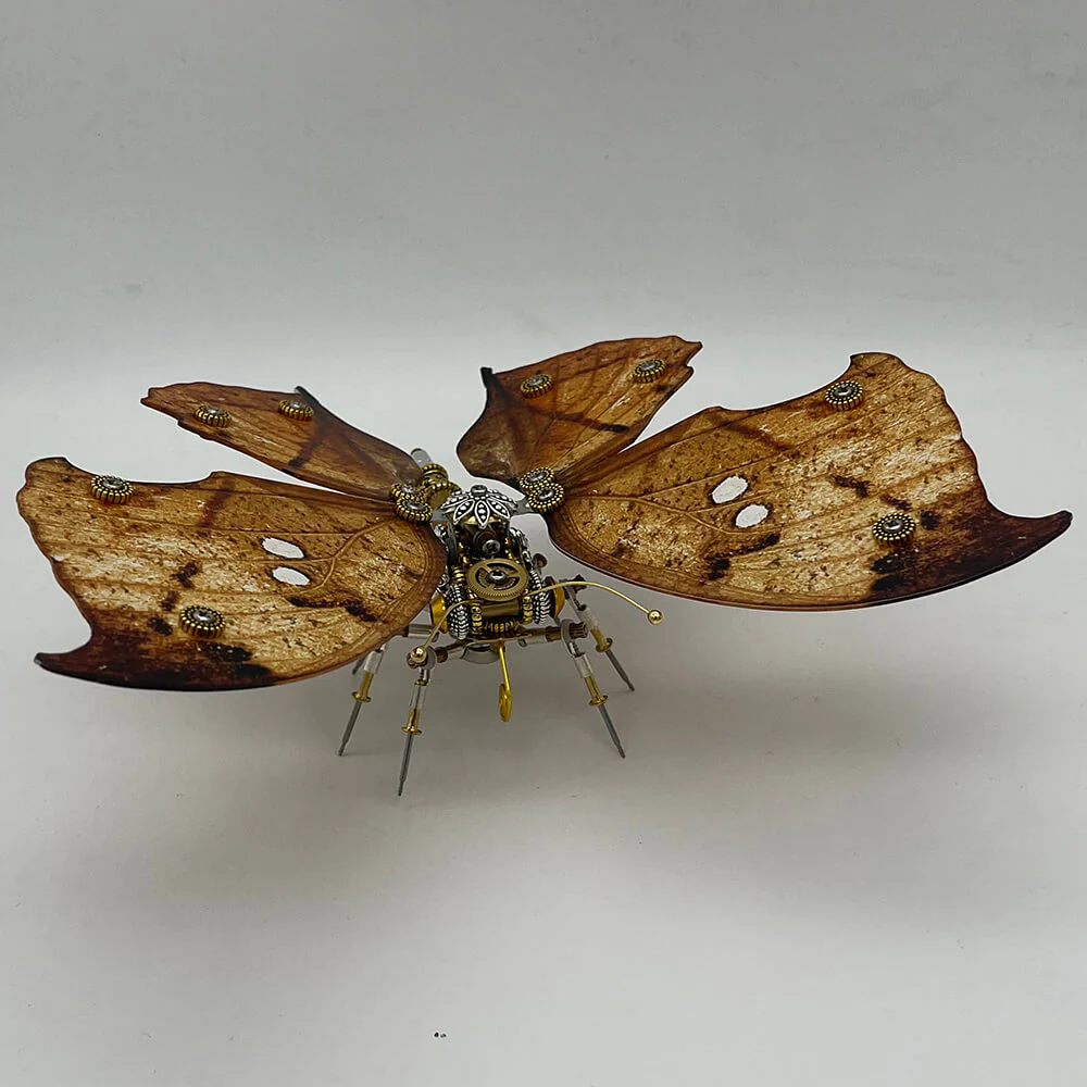Steampunk butterfly Kallima inachus 200PCS 3D metal puzzle model kit - Image 5