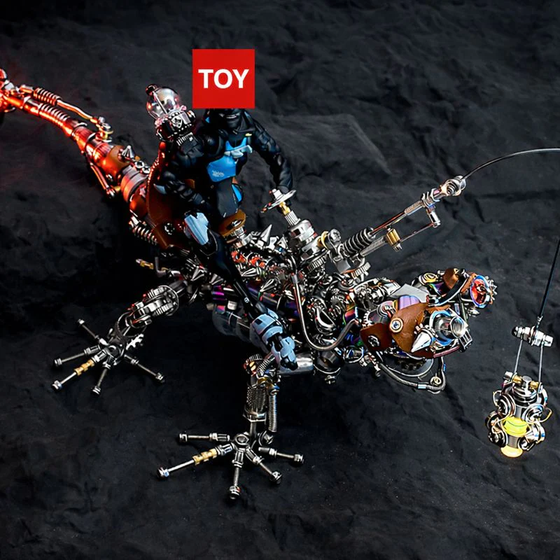 Steampunk Mechanical Chameleon 3D Metal Puzzle Model Kit for Adults - Image 17