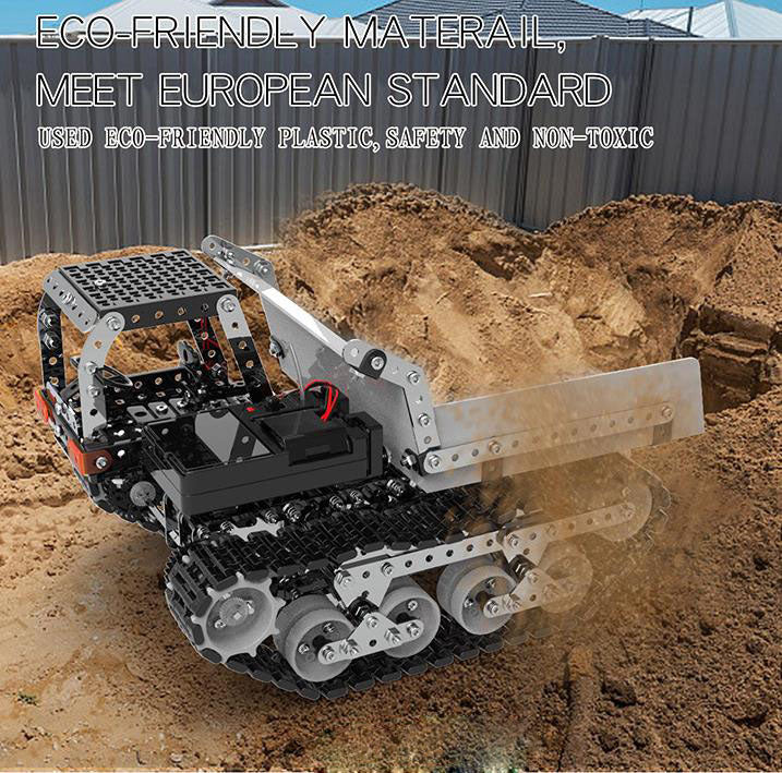 3D metal crawler dumper remote control toy car adult assembled building blocks science and education engineering vehicle model - Image 2
