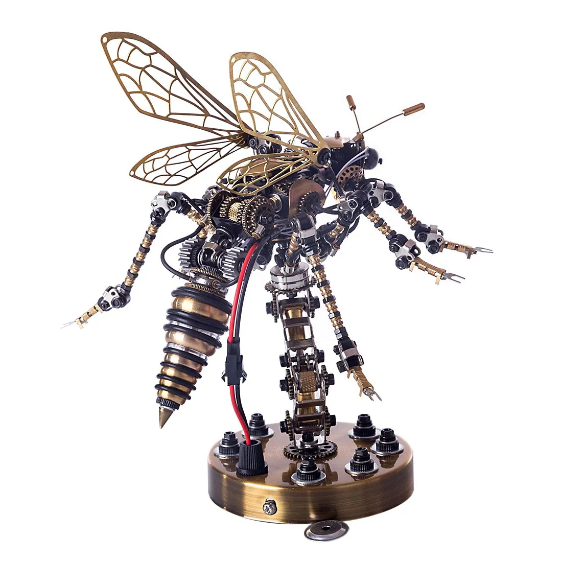 3D Metal DIY Mechanical Wasp Insects Puzzle Model Kit Assembly Jigsaw Crafts - Image 11