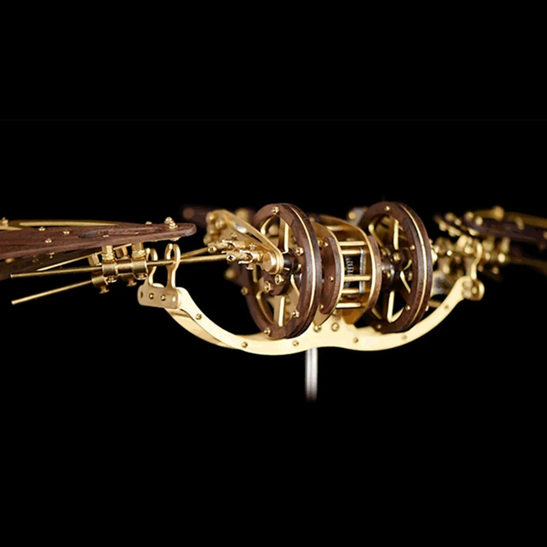 Collectable Dynamic Mechanical Mystery Dragonfly DIY Metal Wooden 3D Aircraft Puzzle Model - Image 11