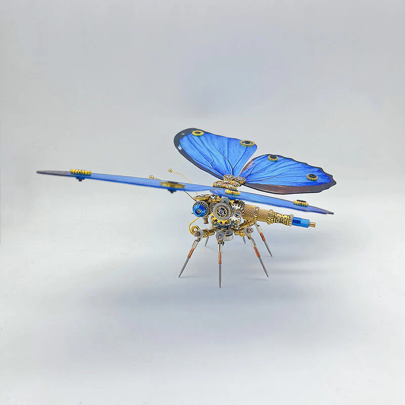 Steampunk Butterfly Morphidae 3D metal puzzle model kit for adult and kids - Image 2