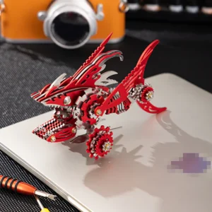 3D Metal Saw Shark DIY Mechanical Model Kit