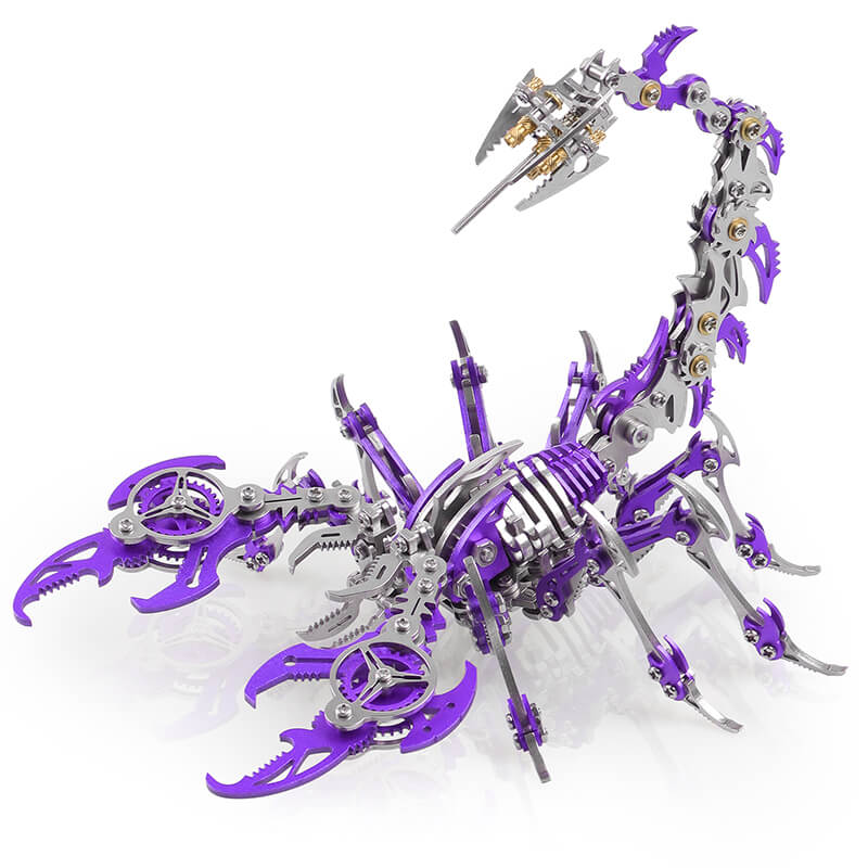 4PCS 3D Scorpion DIY Metal Puzzle Colorful Model Kit for Gifts and Decoration - Image 11