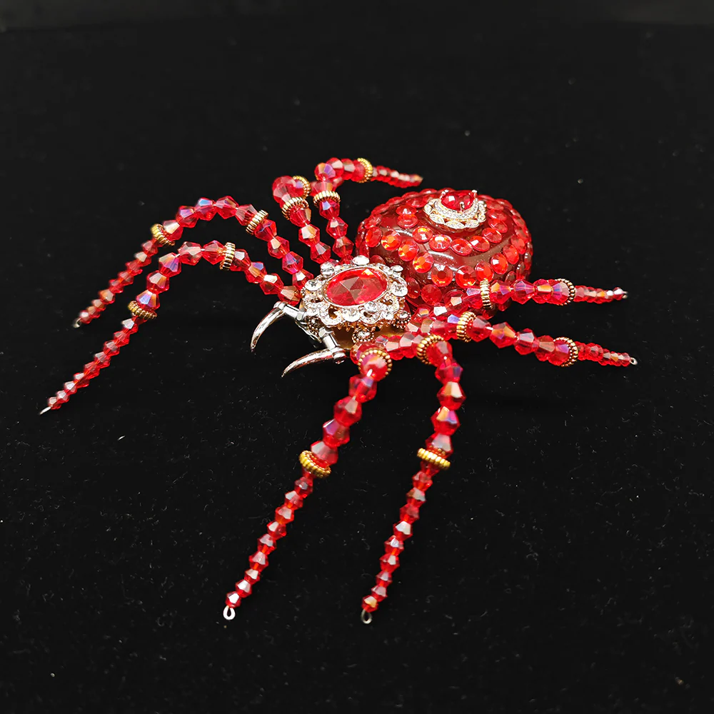 Steampunk Mechanical Crystal Spider 3D Metal Model Building Kit with Music Box - Image 14