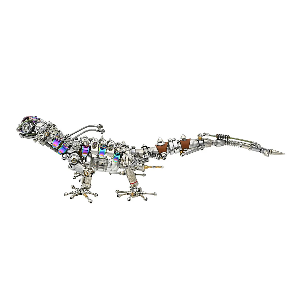 Steampunk Mechanical Chameleon 3D Metal Puzzle Model Kit for Adults - Image 2