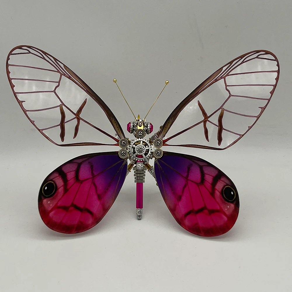 Steampunk butterfly Cithaerias pireta 200PCS metal puzzle model kit - Image 2