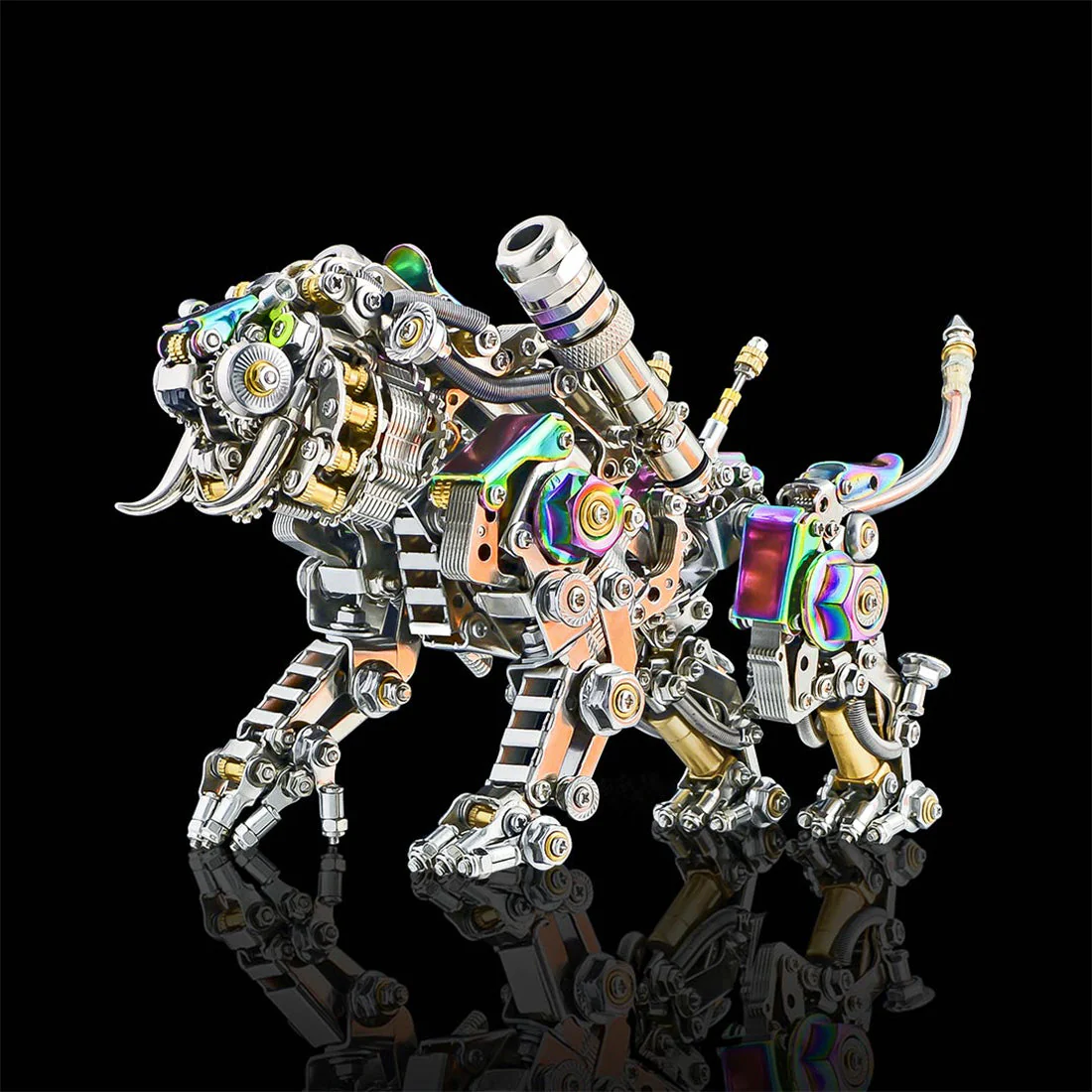 Bengal Tiger 3D Metal Assembly Model Kits 700+ Pieces Create an Animal Series - Image 5