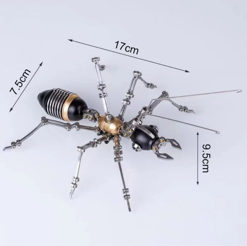 Ant Metal 3D Mechanical Puzzle Model Colorful Kit - Image 15
