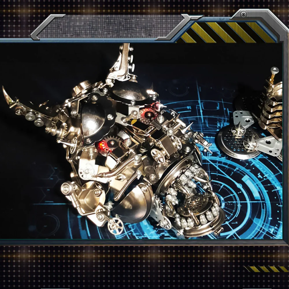 3D Metal Bull Head Mask Puzzle Model For Decoration And Halloween - Image 9