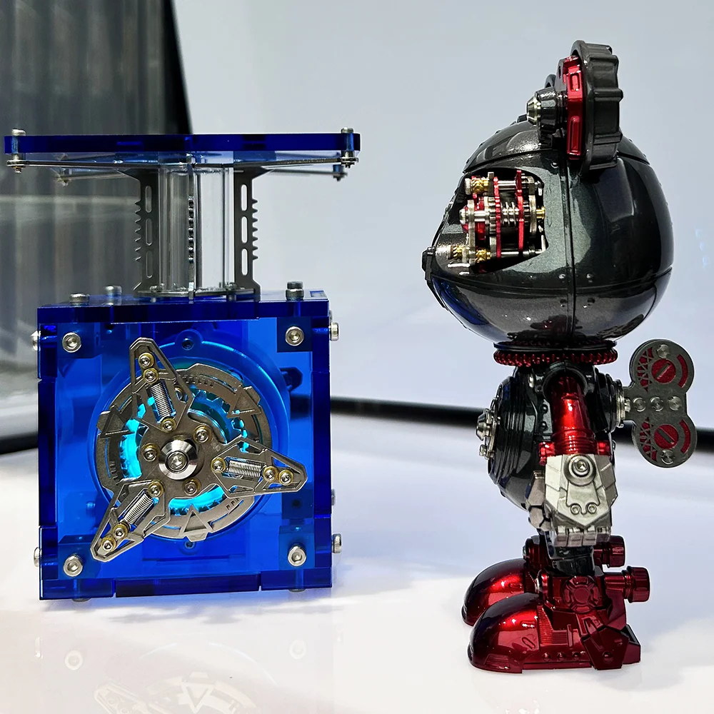 Cyberpunk Mecha Bear 3D Metal Assembly Model Kit - Image 21