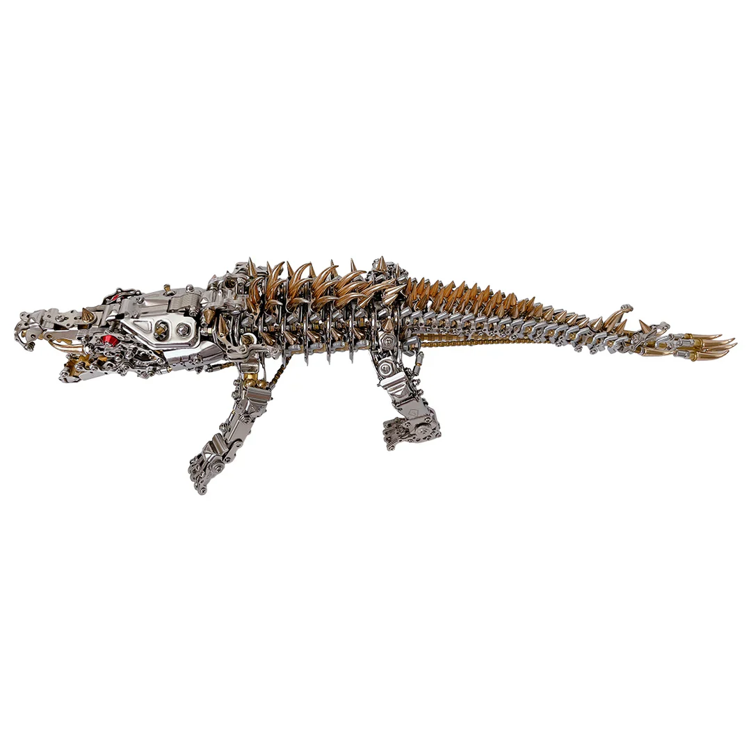 3D Crocodile Metal Puzzle 1500PCS Model Kit for Adults - Image 5