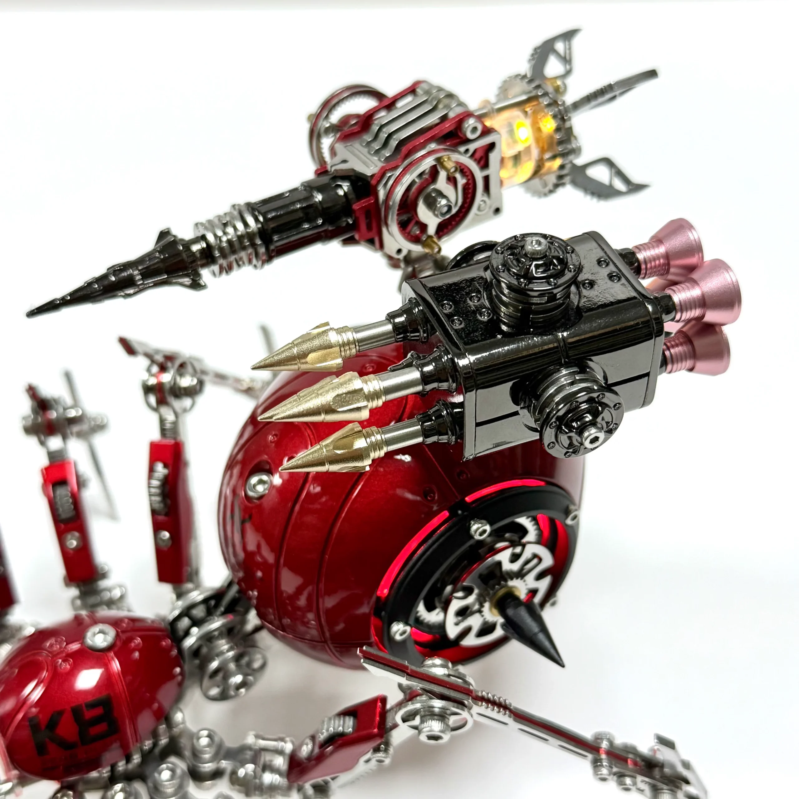 Steampunk 3D Metal Mechanical Red Spider Model Kit DIY Build for Adults - Image 14
