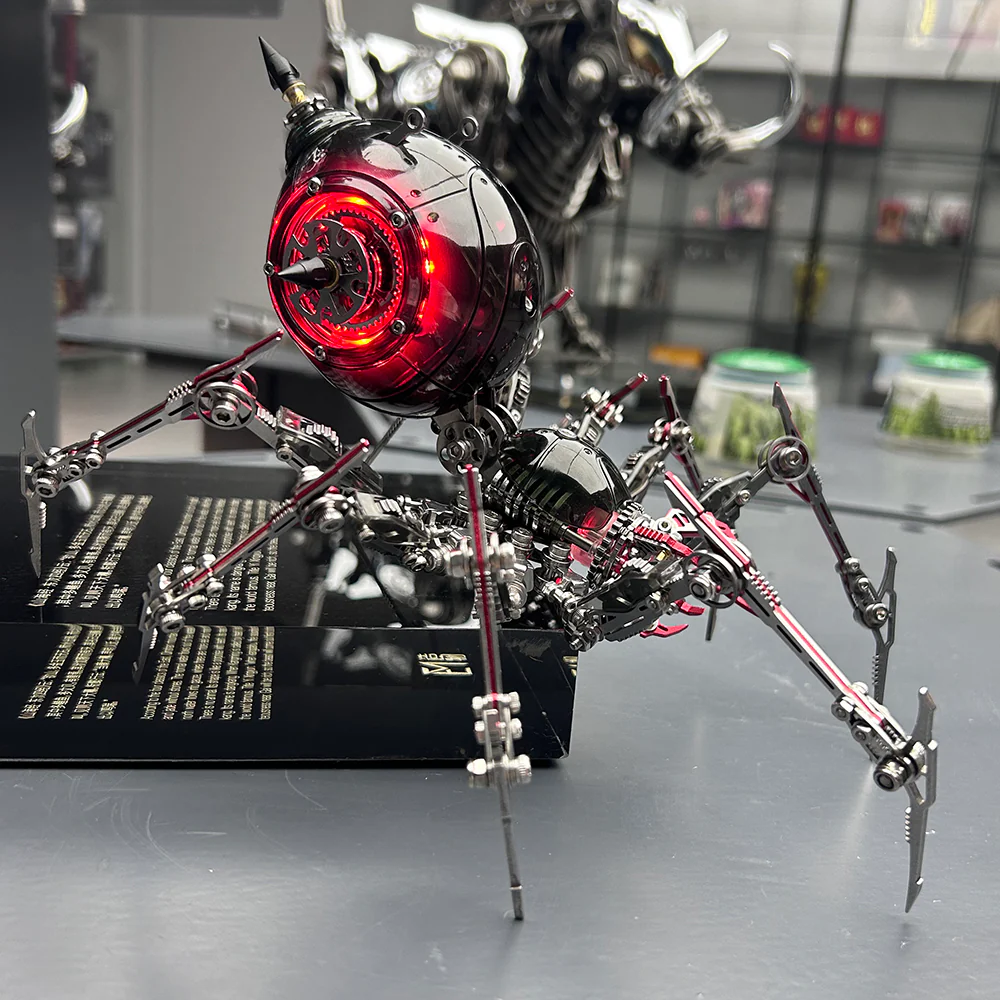 Metal Mechanical Black Battle Spider 3D Puzzle Model Kit for Adults - Image 8