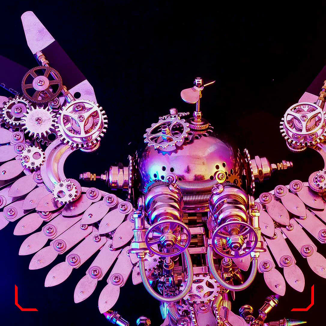 Owl Steampunk 3D Metal Puzzle Kit Animal Series for Adults - Image 21