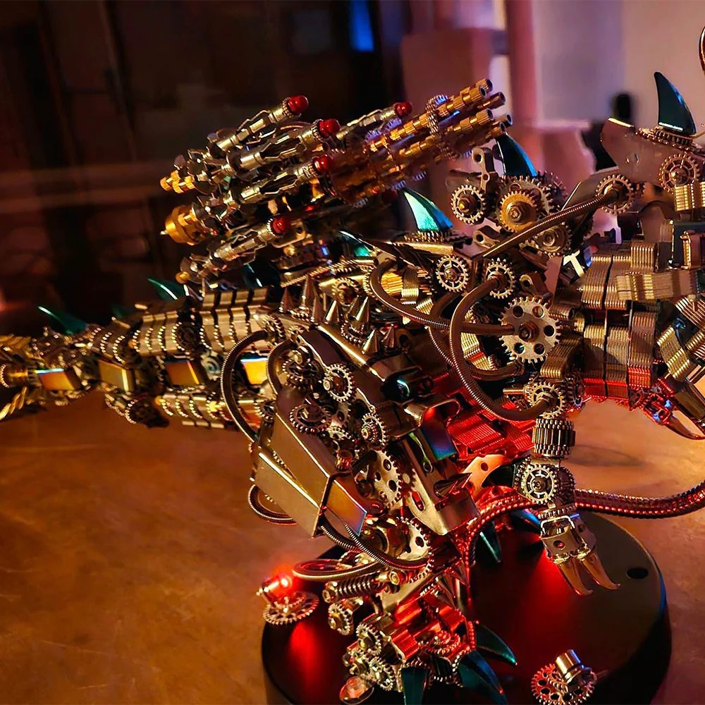 1350PCS+ Difficult Model Kits 3D Mechanical Tyrannosaurus Rex Model Kit Big Dinosaur - Image 10