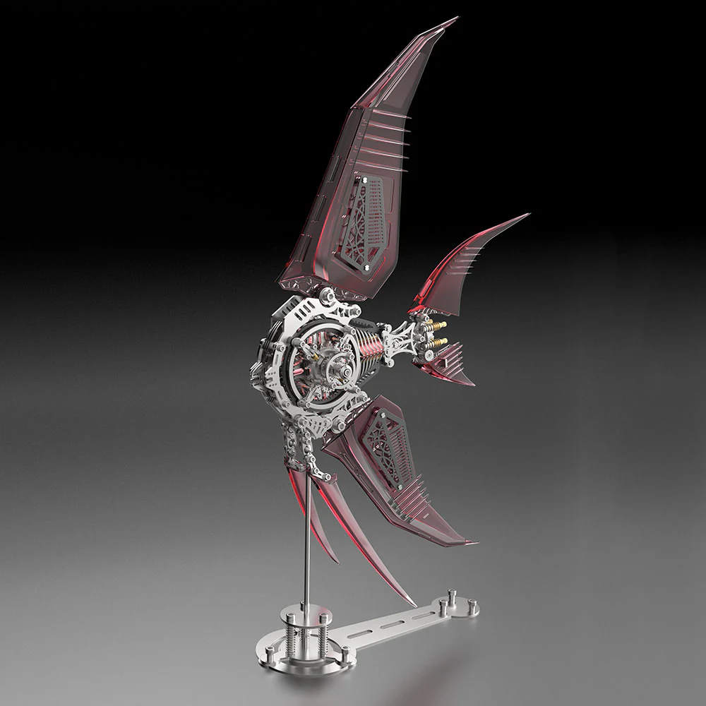 Mechanical Angelfish 3D Metal Puzzle Model Marine Life Series - Image 2