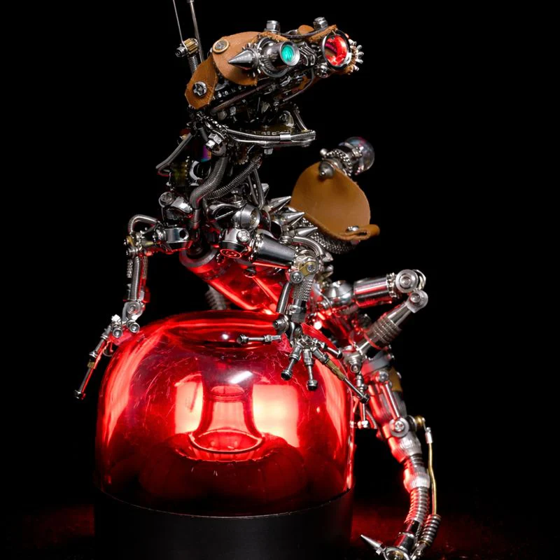 Steampunk Mechanical Chameleon 3D Metal Puzzle Model Kit for Adults - Image 12