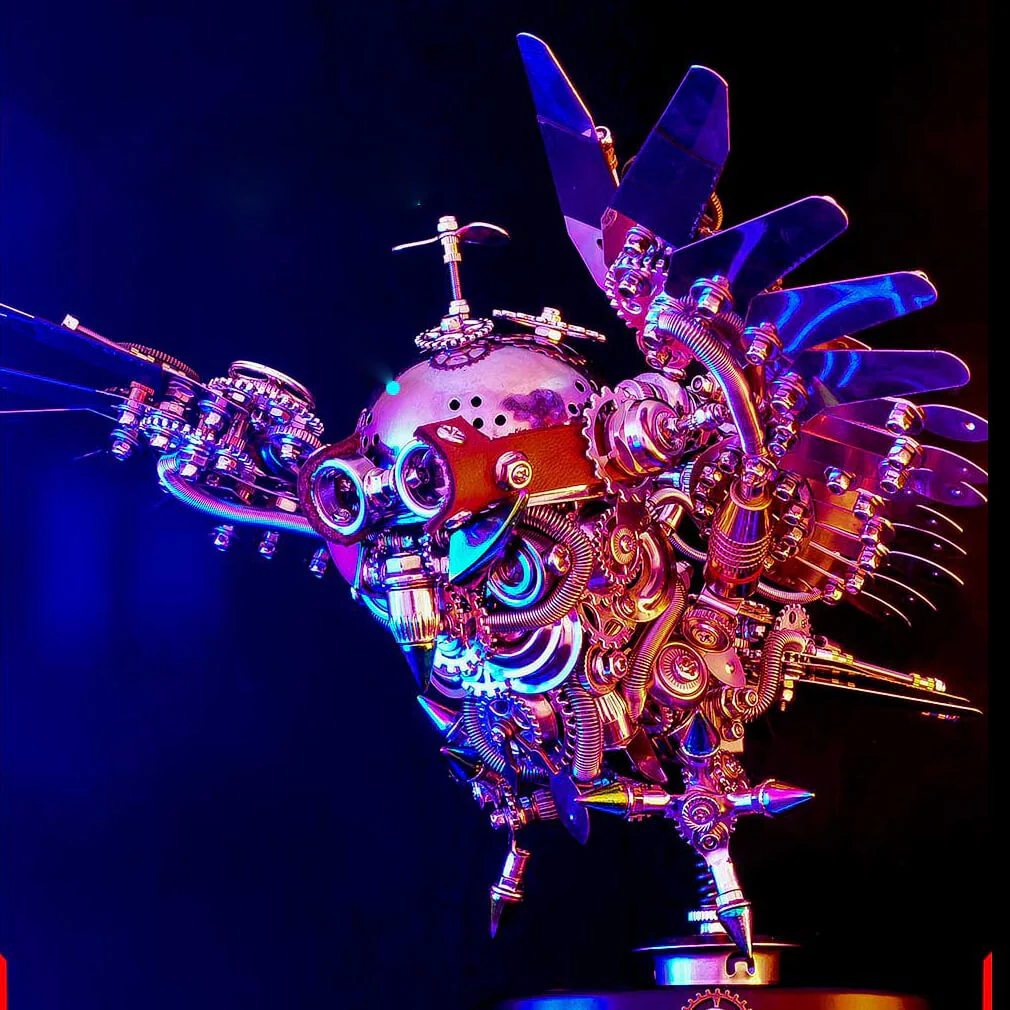 Owl Steampunk 3D Metal Puzzle Kit Animal Series for Adults - Image 12