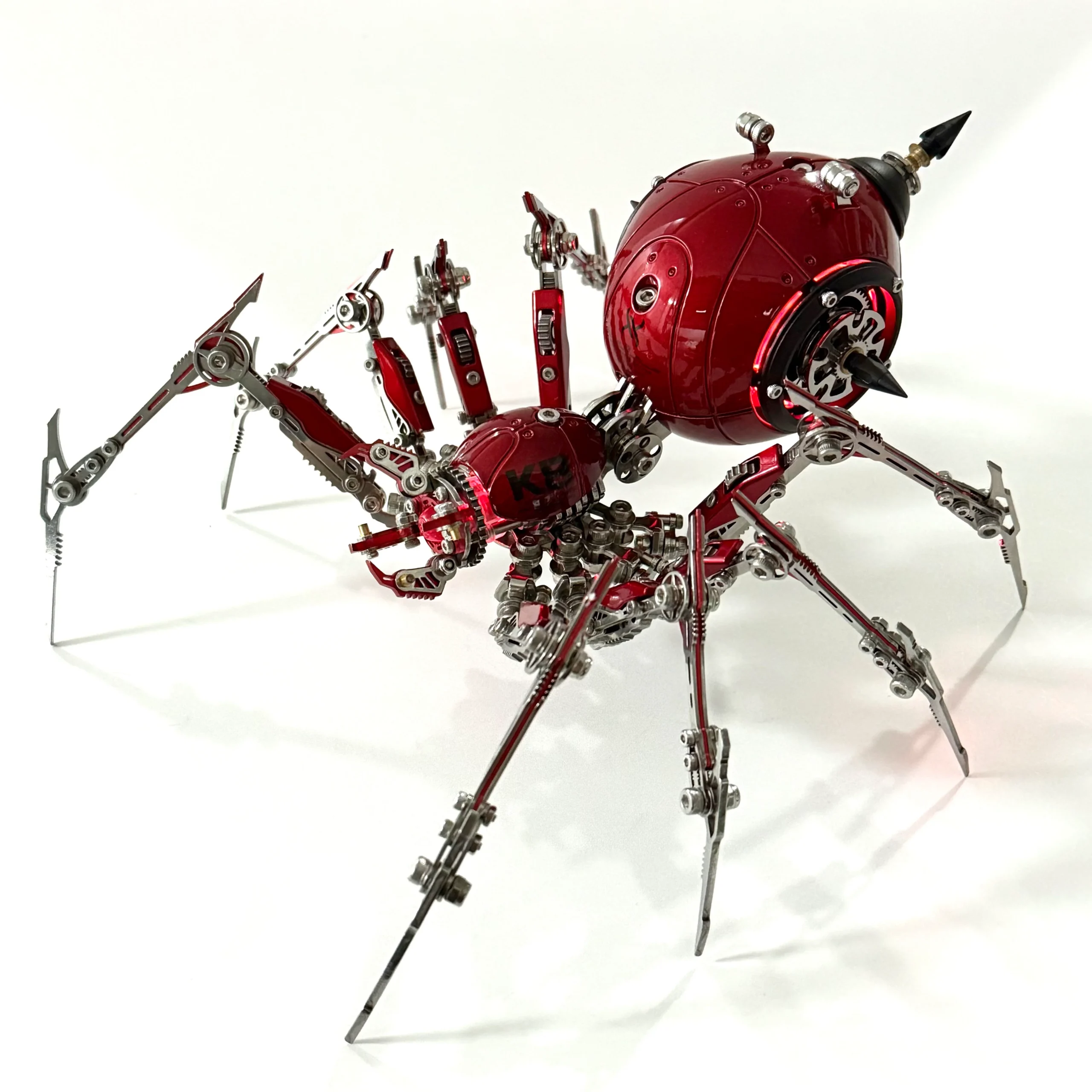 Steampunk 3D Metal Mechanical Red Spider Model Kit DIY Build for Adults - Image 2