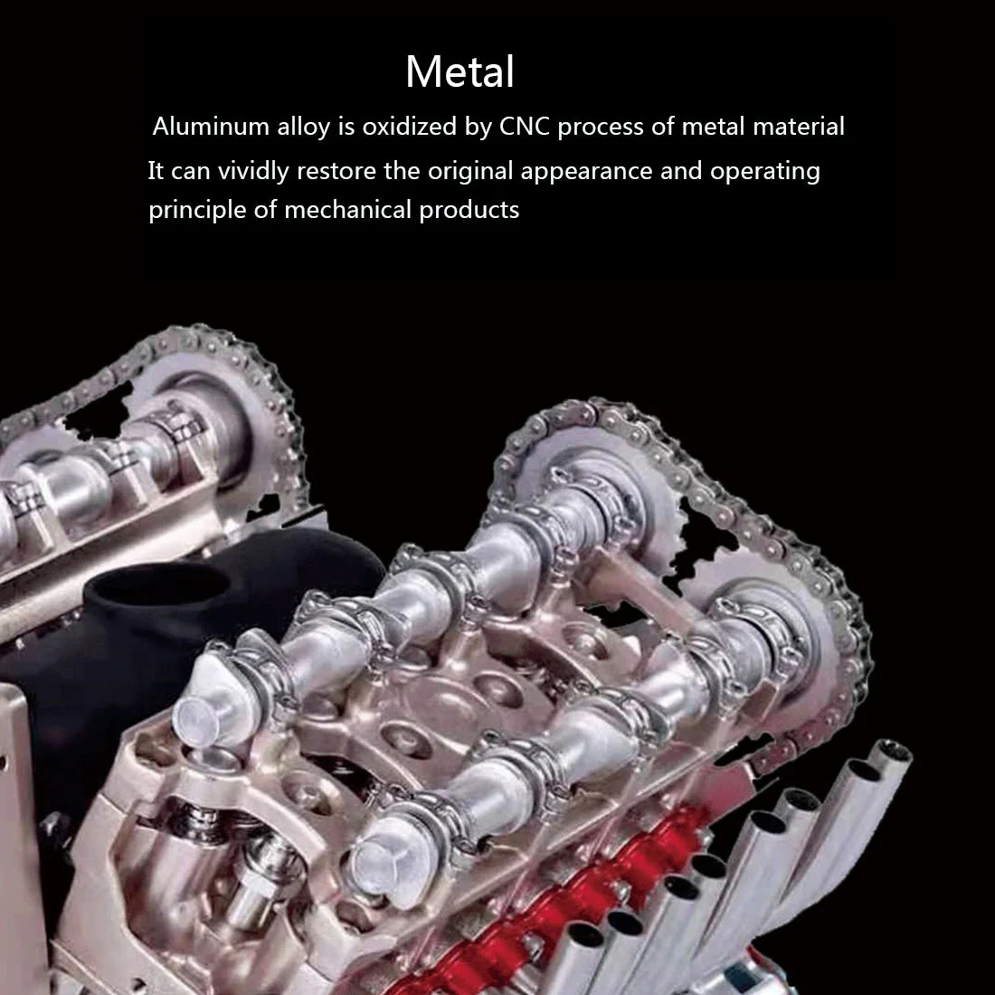 v8 engine 3d metal mechanical science experiment 500 piece model kit - Image 13