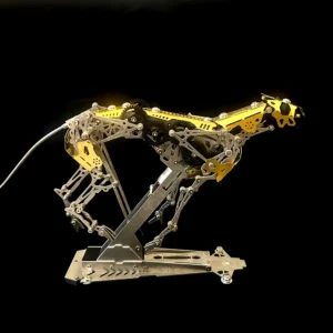 Hunting Dynamic Mechanical Leopard 3D Metal Model Kit for Adults