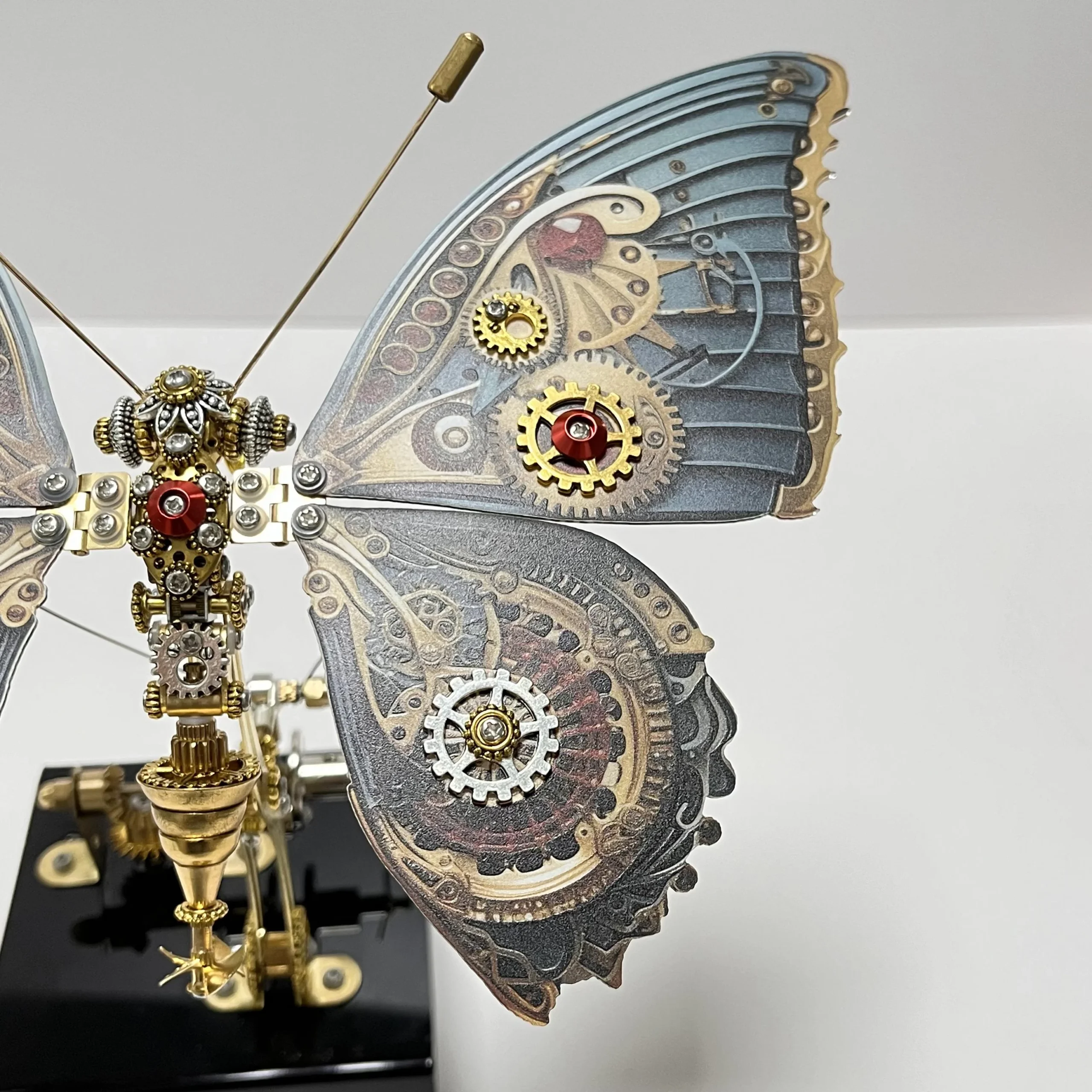 Steampunk Butterfly Mechanical 3D Metal Puzzle Model with Music Box for Gifts and Decor - Image 12