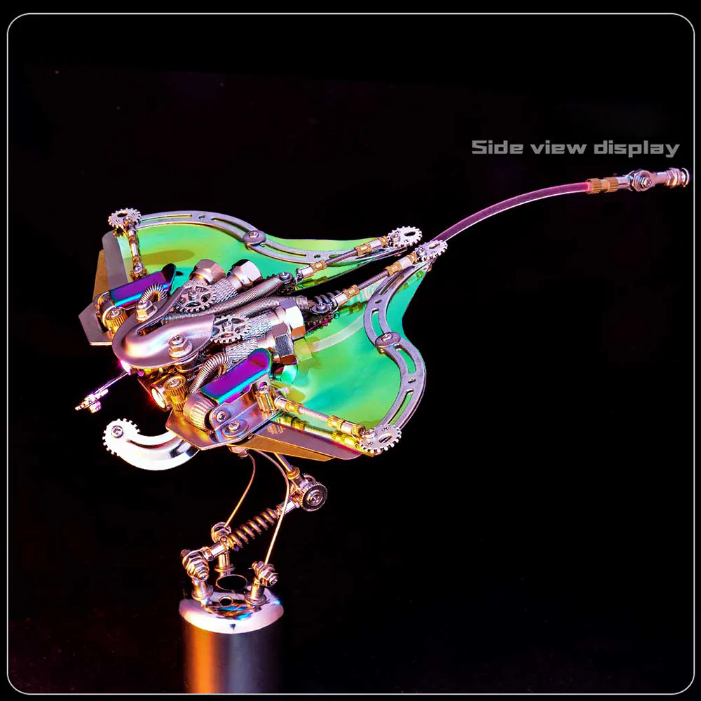 3D Mechanical Manta Ray Metal Puzzle Model Kit Ocean Series - Image 8