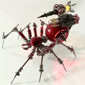 Steampunk 3D Metal Mechanical Red Spider Model Kit DIY Build for Adults